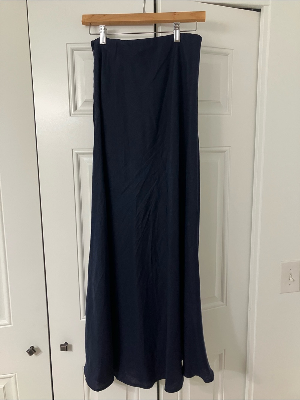 Madewell linen Navy Maxi Skirt -